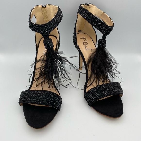 FSJ Shoes - FSJ Open Toe Thin High Heel Sandals Ankle Strap